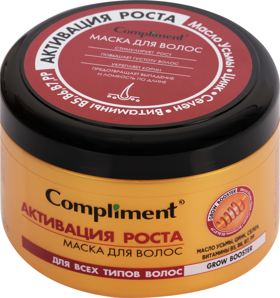 Маска для волос COMPLIMENT Grow Booster Активация роста, 500мл