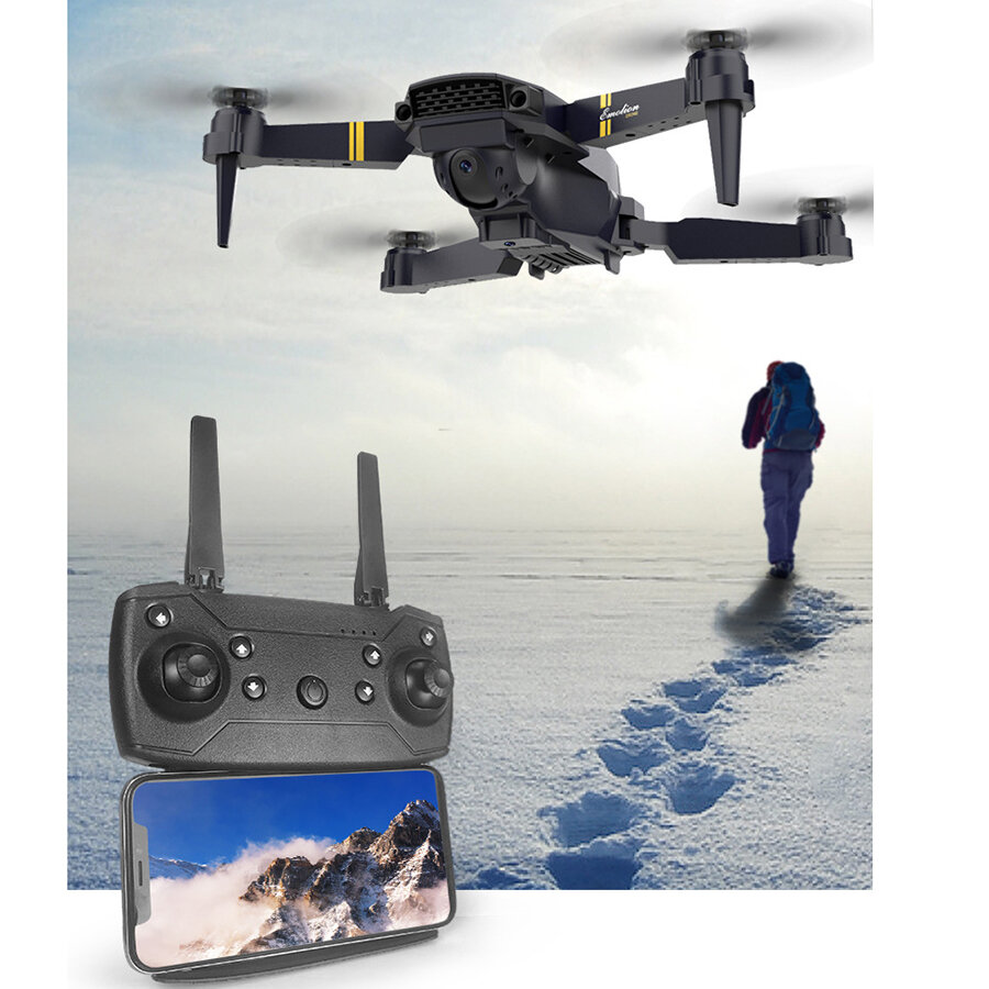 WIFI FPV 4K HD С Двумя Камерами Встроенный Аккумулятор Складной Селфи-Радиоуправляемый Квадрокоптер-Дрон