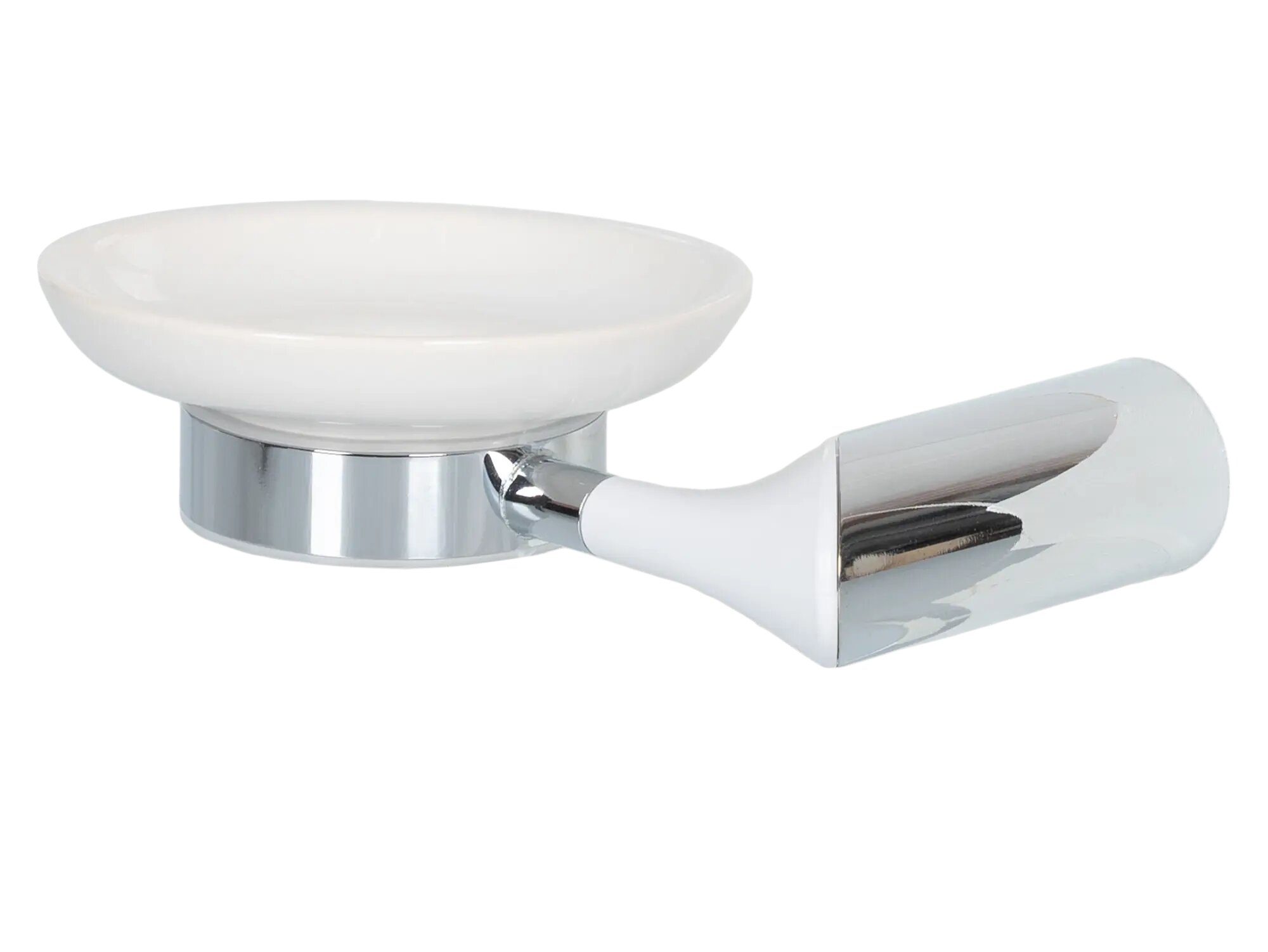 Мыльница Swensa Lock SWR-6600-02-CRM подвесная керамика/металл цвет белый