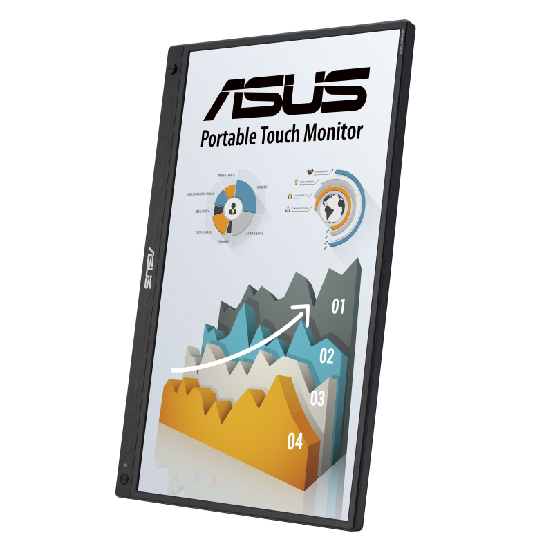 Монитор 16" ASUS MB16AMT cерый IPS 1920x1080 250 cd/m^2 5 ms HDMI USB Type-C 90LM04S0-B01170 - фото №3