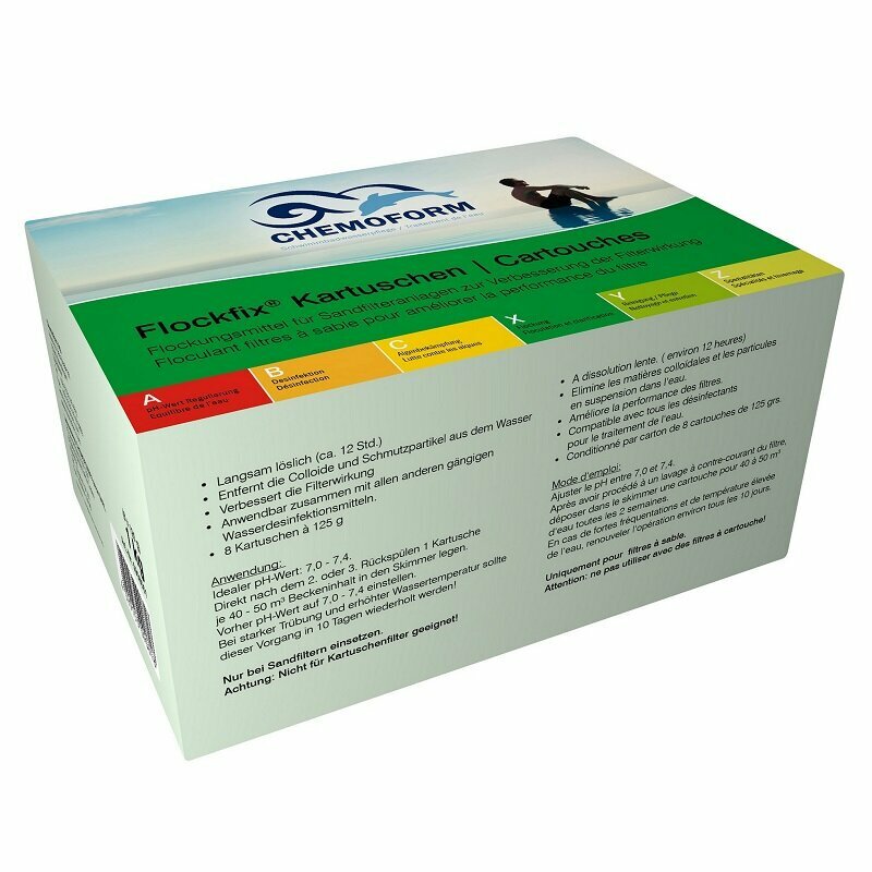 Chemoform Кемоформ Флокфикс в картриджах (1 кг) для бассейна