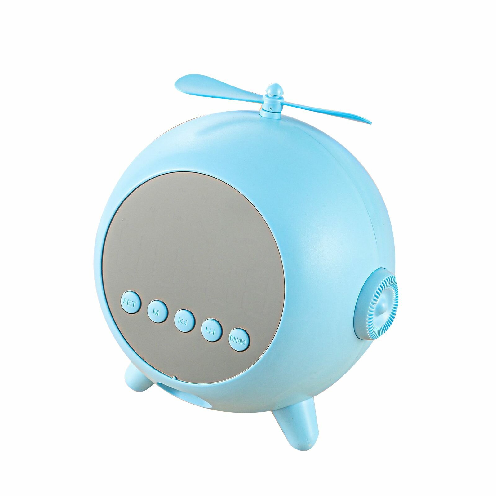 Мультяшные часы с беспроводным динамиком Mini Portable-синий