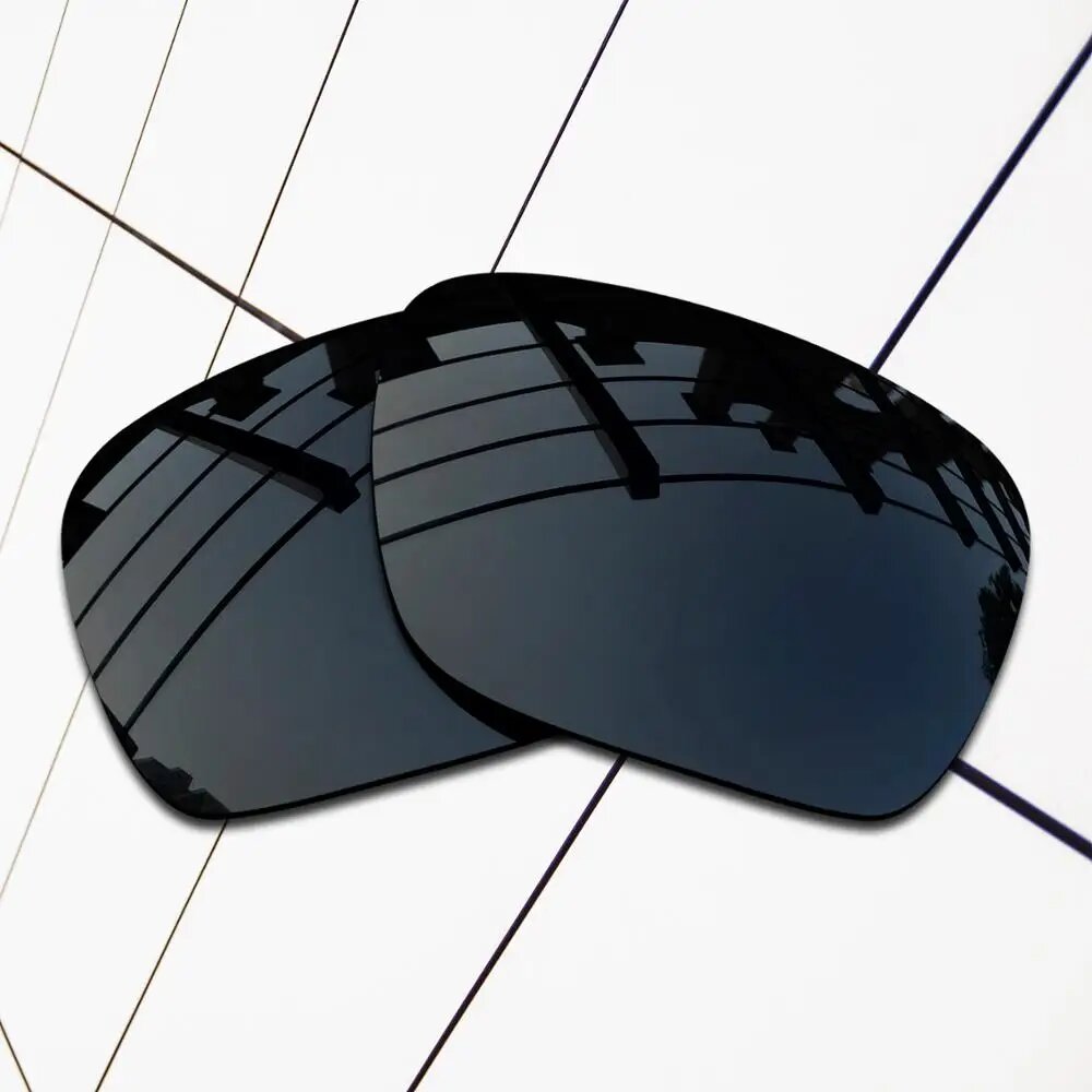 Линзы Для Очков Сменные поляризационные линзы Eye Opening Stuff для Oakley Holbrook 55 мм, Silver Chrome, Мужской