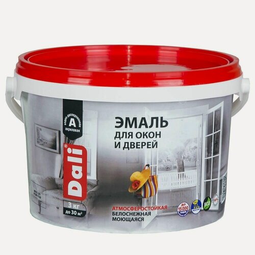 Изображение товара Эмаль для окон и дверей Dali (3кг)