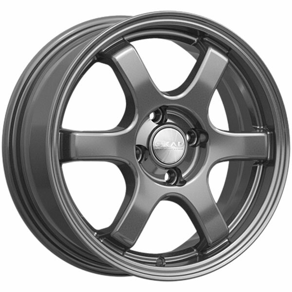 Литой колесный диск Скад Киото 6xR15 PCD4x100 DIA54.1 ET48 Графитовый