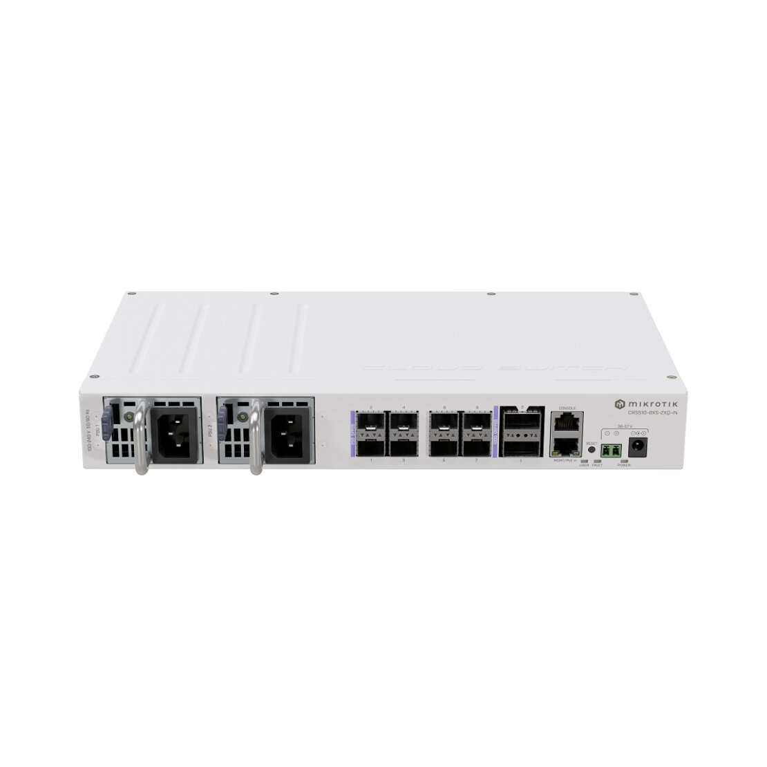 Коммутатор Mikrotik CRS510-8XS-2XQ-IN, 8хXSFP+, 2QXSFP, белый