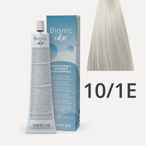 Изображение товара Краска для волос профессиональная без аммиака Inebrya Bionic Color 10/1E Светлый блонд Пепельный экстра 100 мл