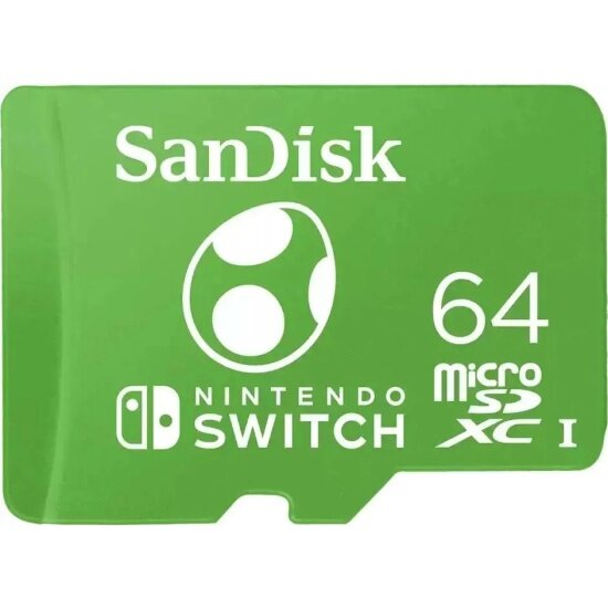 Карта памяти Sandisk microSDXC 64Gb Nintendo Switch UHS-I U3 (100/90 MB/s)