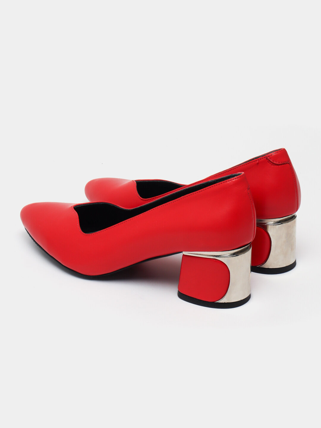 Туфли  Женские кожаные туфли — идеальны для офиса и каждый день, размер 38, алый — фото 1