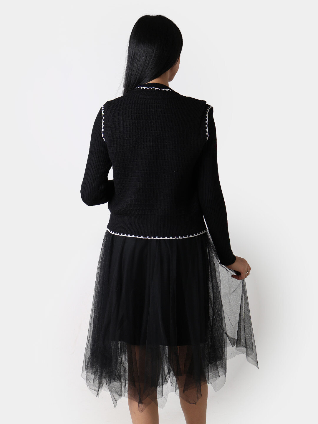 Туника , размер One Size, черный — фото 1