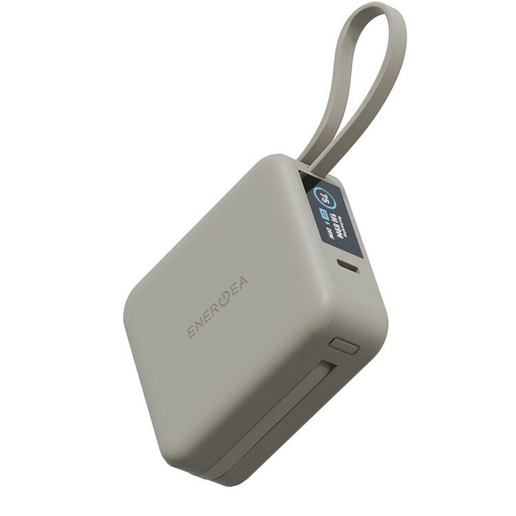 Energea АКБ MagPac MINI Plus 10000W Magnetic wireless 15W +С 20W +2 C cables and Display Sand