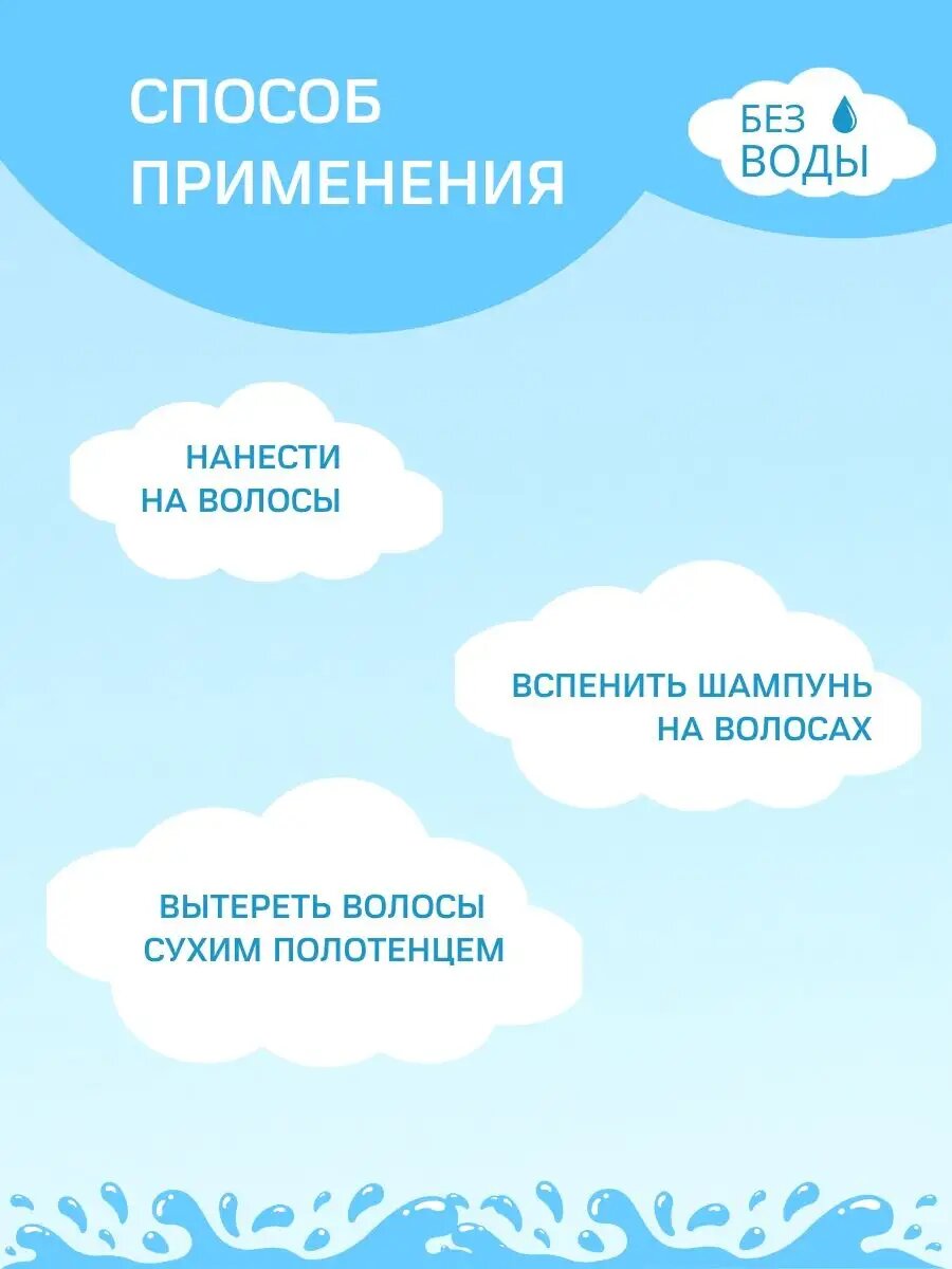 Пенка Для Ухода За Больными Шампунь-пенка для мытья волос не требует смывания водой 500 мл