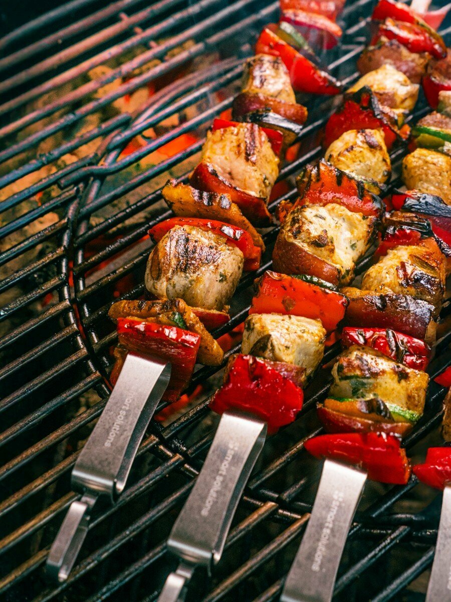 Набор шампуров для шашлыка и барбекю мяса овощей Smart Grill 4 шт Smart Solutions SS0000281 — фото 1