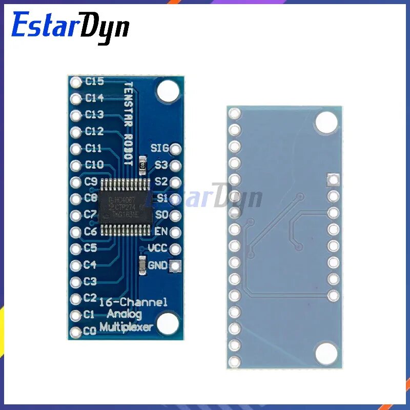 Estardyn CD74HC4067 16-канальный аналоговый цифровой мультиплексор, модуль коммутационной платы, умная электроника