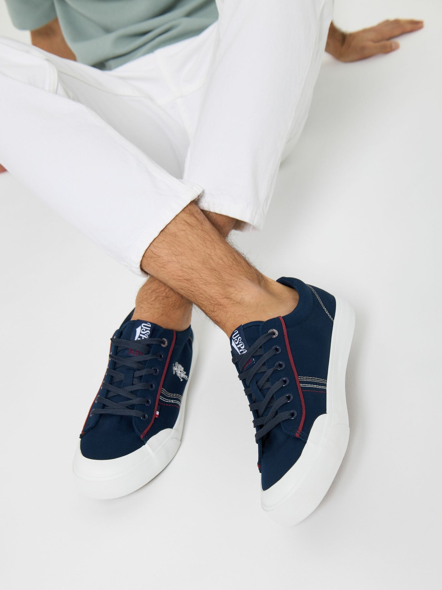 Кеды U.S. POLO ASSN., полнота 6, размер 40, синий — фото 1