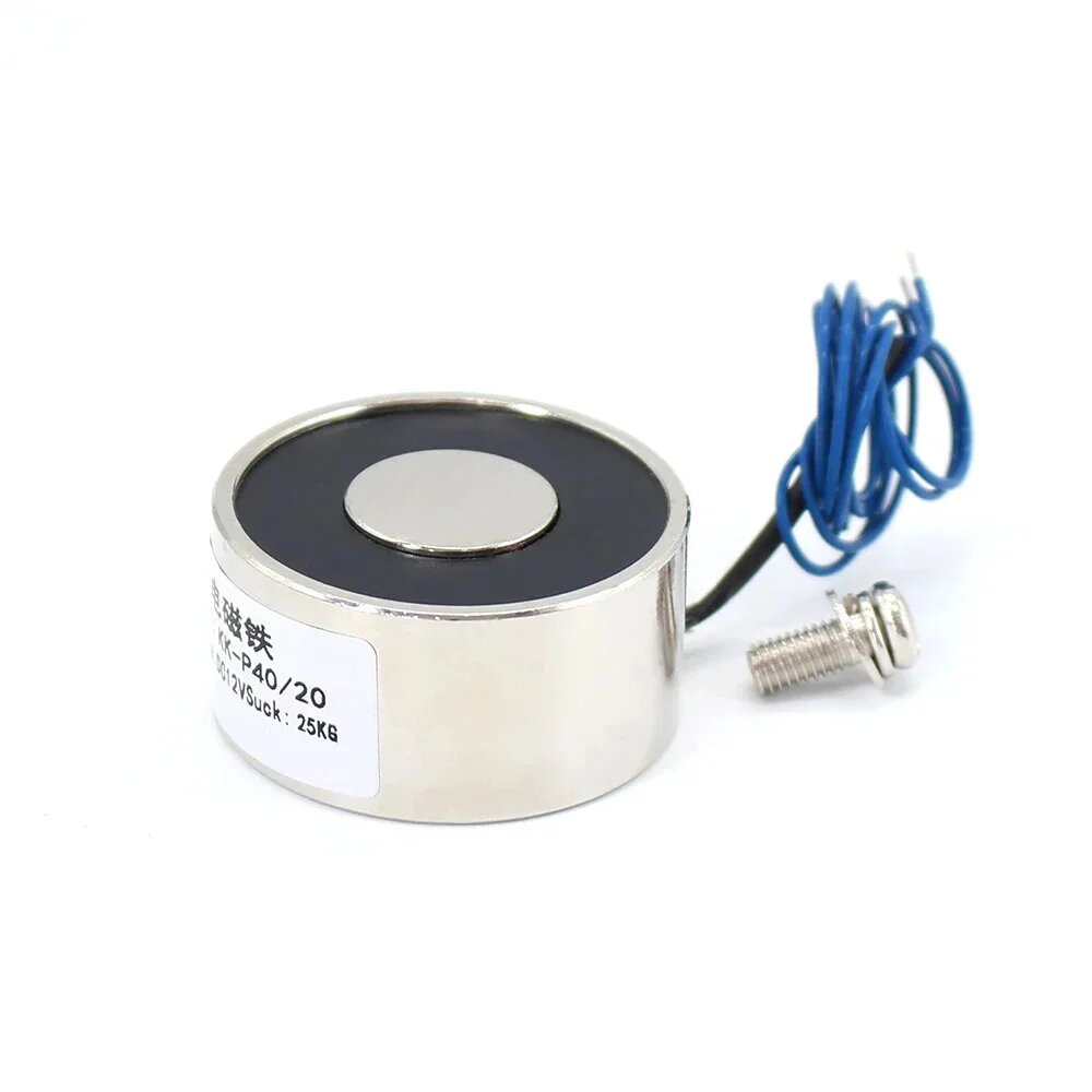 Мини-электромагнит BR40/20 25кг 12В, 12V