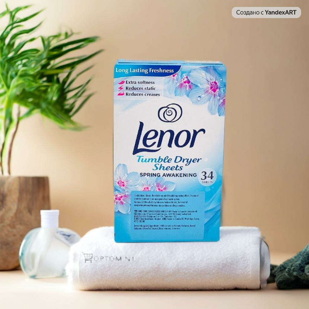 Листы кондиционера Lenor "Весеннее пробуждение", 34 листа, США
