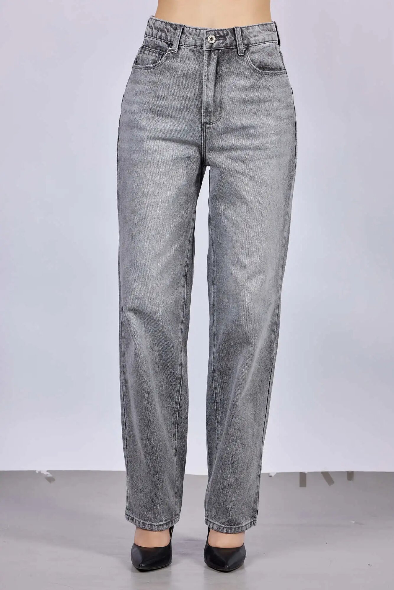 Джинсы Selfie, размер 26, серый — фото 1