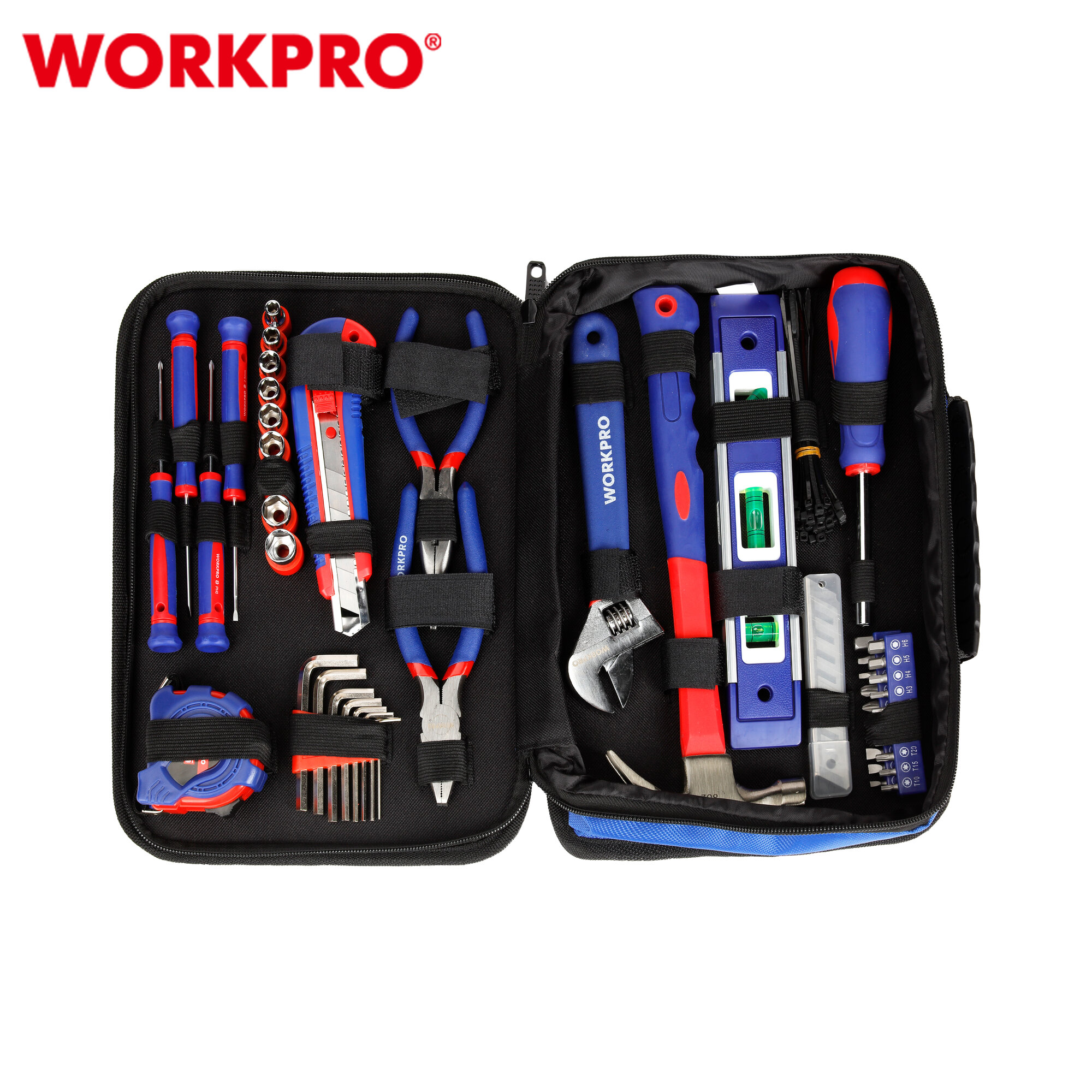 Набор инструментов для ремонта 100 шт, WORKPRO WP209066 — фото 1
