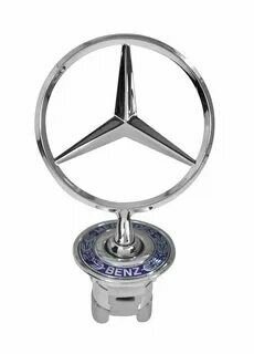Эмблема прицел на капот Mercedes-Benz / Мерседес цвет хром — фото 1