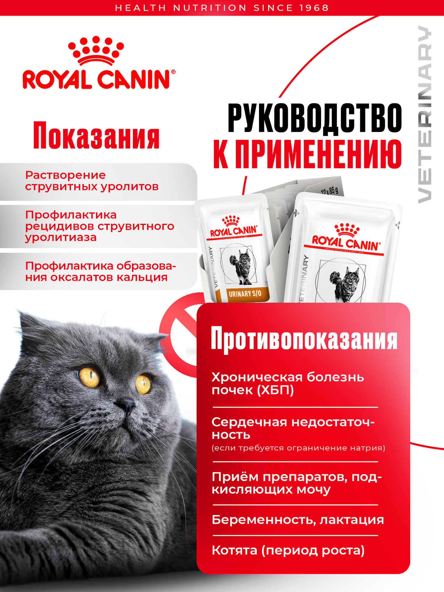 Влажный корм для кошек Royal Canin Urinary S/o паштет пауч 12 шт — фото 1