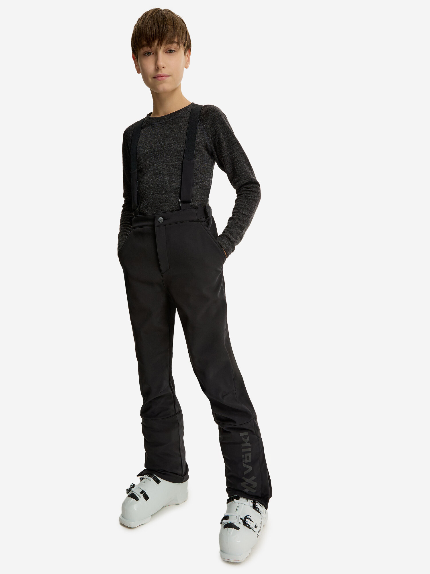 Брюки горнолыжные Volkl Action Boys Softshell Pants, размер 152/158, , черный