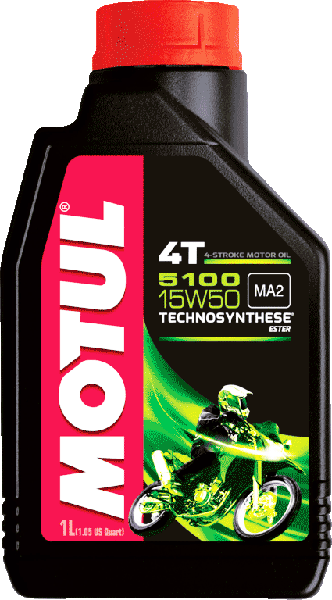 Моторное масло Motul 5100 4T 15W50 1л (104080)