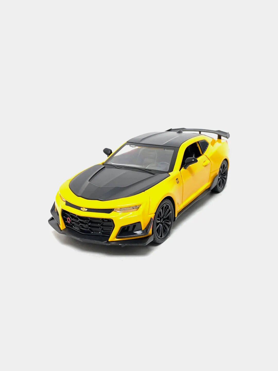 Машинка коллекционная Chevrolet Camaro ZL1 1LE 1:24 желтая металлическая. Код. 13495