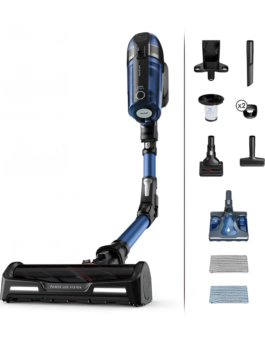 Беспроводной пылесос Tefal X-Force Flex 12.60 Aqua TY98C0WO уровень шума 82 дБ LED-подсветка