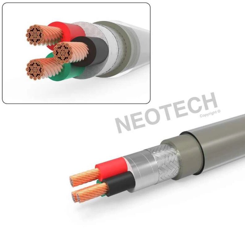 Кабель силовой в нарезку Neotech NEP-3002G, 1 м