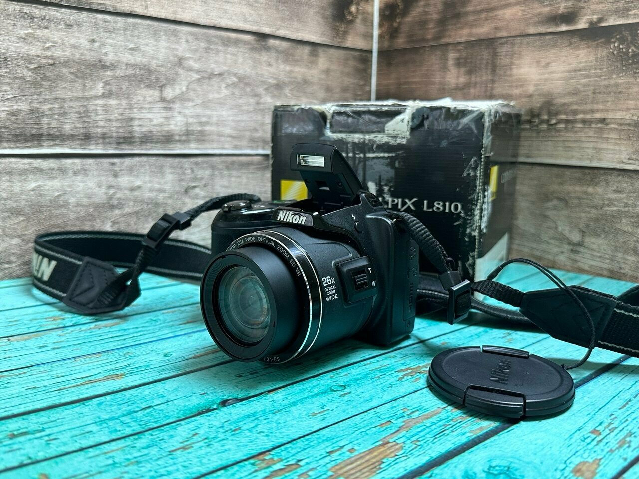 Цифровой фотоаппарат Nikon Coolpix L810, оптический Zoom 26x, черный