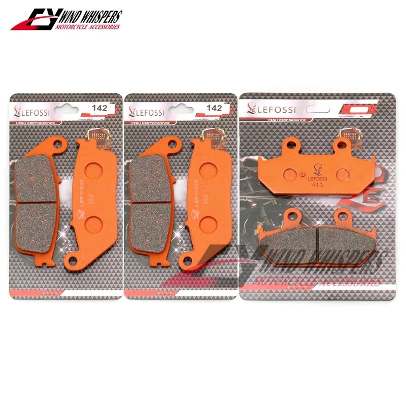 Передние и задние тормозные колодки для Suzuki AN 650 Burgman 2004-2012 AN650 Burgman ABS 2013 2014 2015 2016 2017 2018, Оранжевый