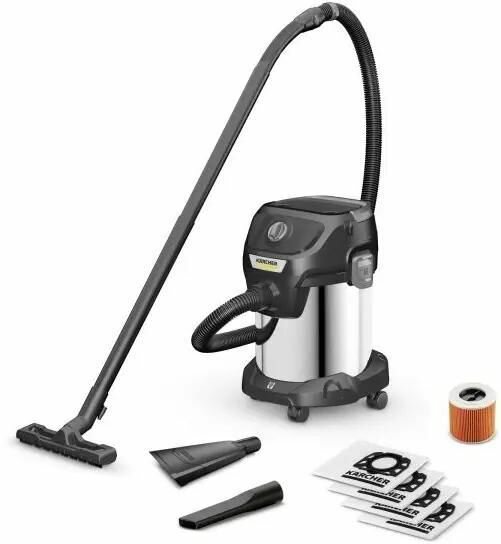 Пылесос Karcher KWD 3 S V-17/4/20 Anniversary Edition (1.628-449.0), 1000 Вт, черный