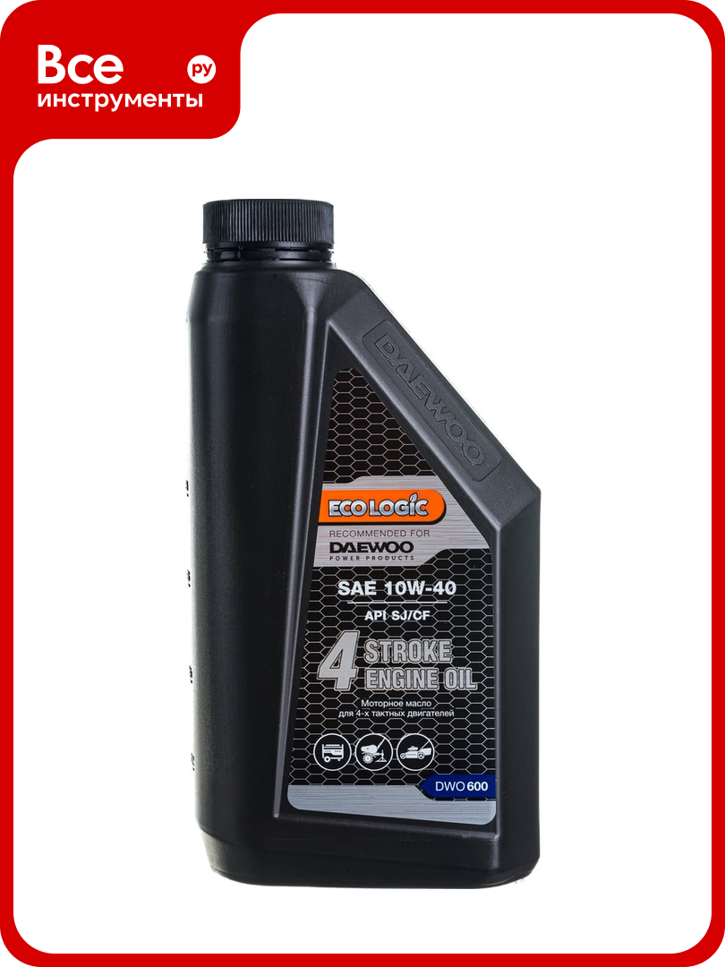 Масло для 4-х тактных двигателей 1 л ECOLOGIC DWO 600