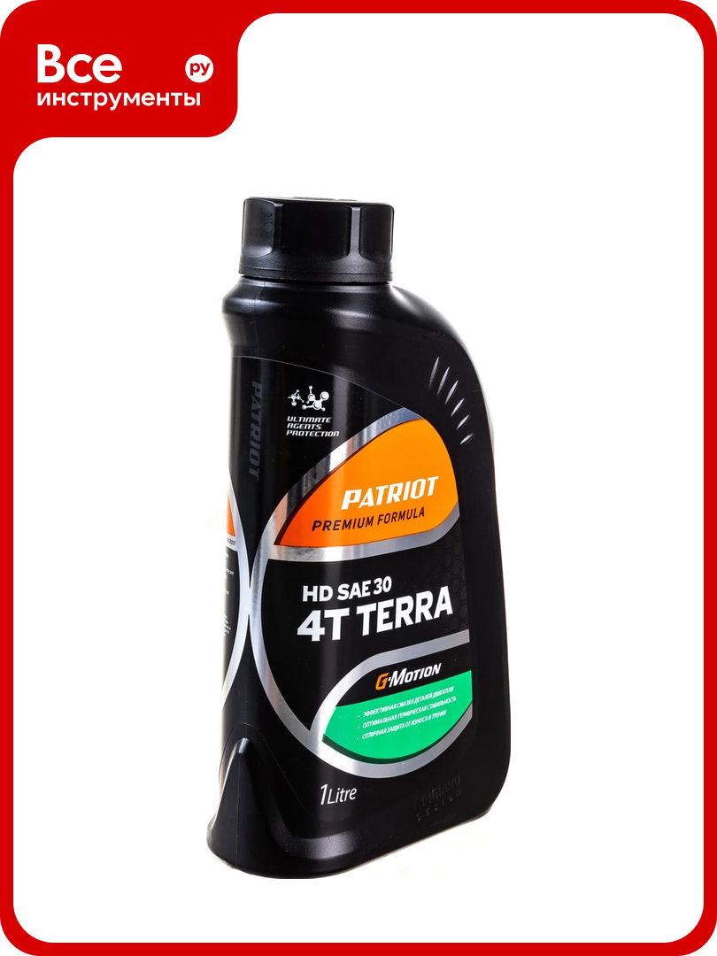 Масло минеральное G-Motion HD SAE 30 4Т TERRA (1 л) PATRIOT 850030400