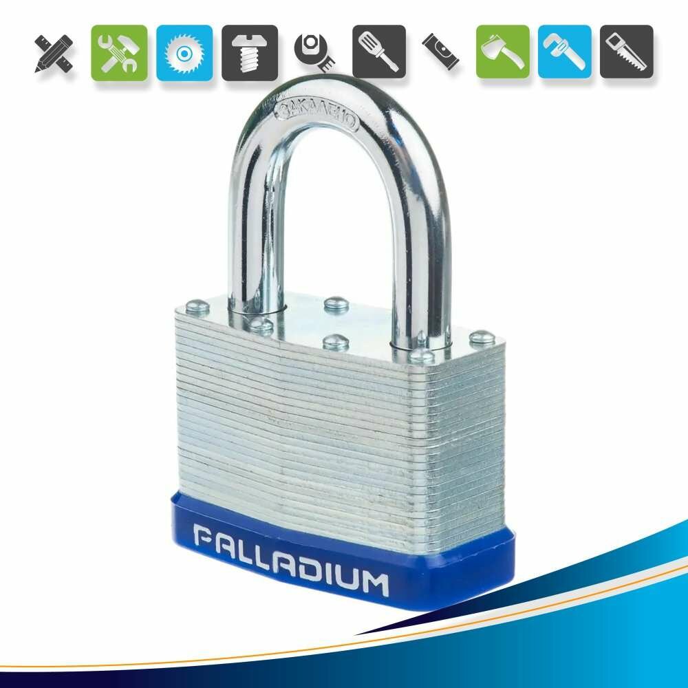 Замок навесной Palladium 901S-65 сталь