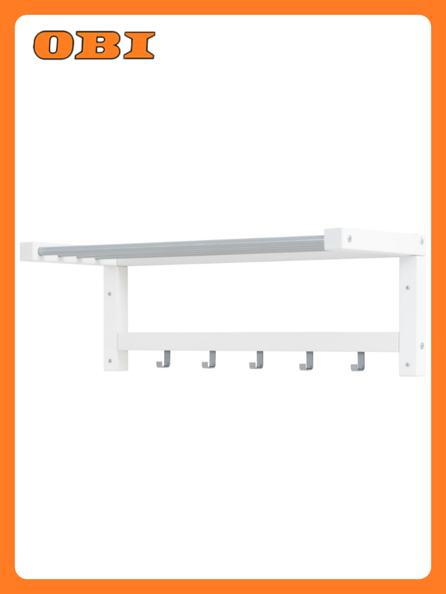 Вешалка для шляп мича 82x33 белый