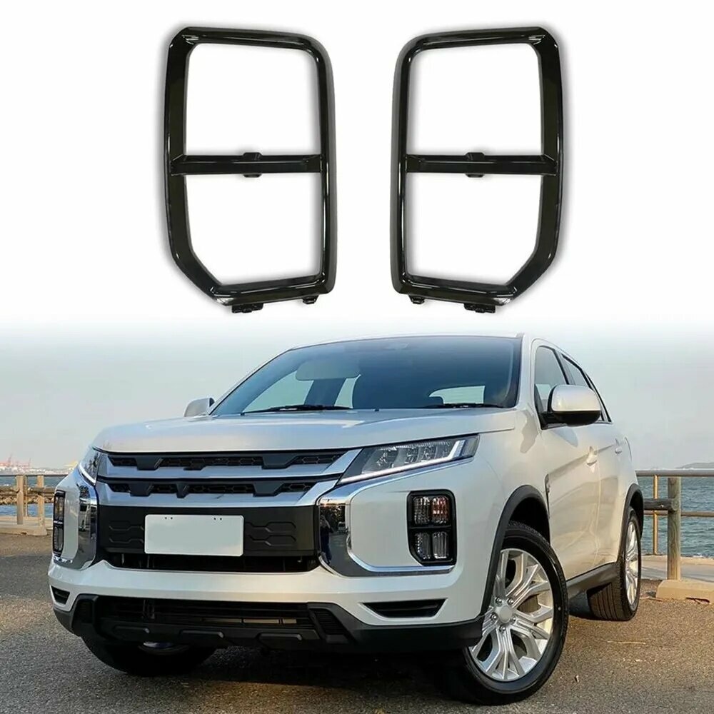 Плафон в салон, крышка противотуманной фары для Mitsubishi ASX, защитный элемент переднего бампера слева — фото 1