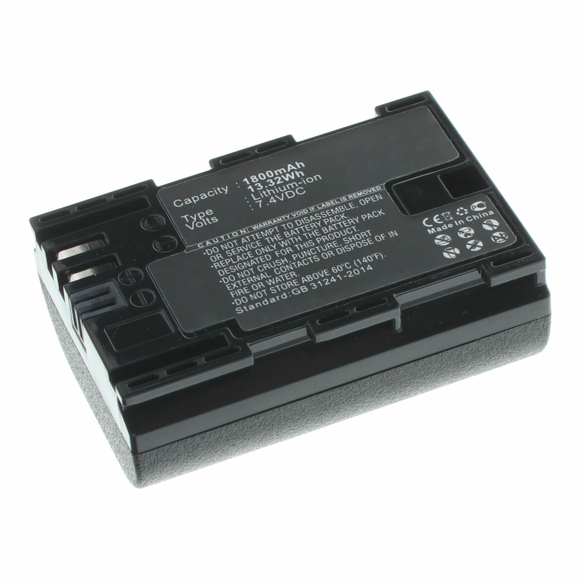 Аккумулятор батарея 1800mAh для для фотокамер и видеокамер Canon EOS 5D Mark IV (LP-E6, LP-E6N)