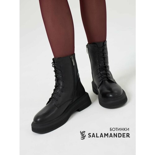 фото Ботинки тимберленды salamander, размер 35, черный