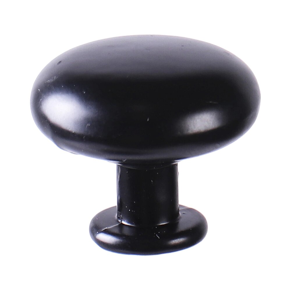 Ручка-кнопка мебельная L4. knob05BL черная