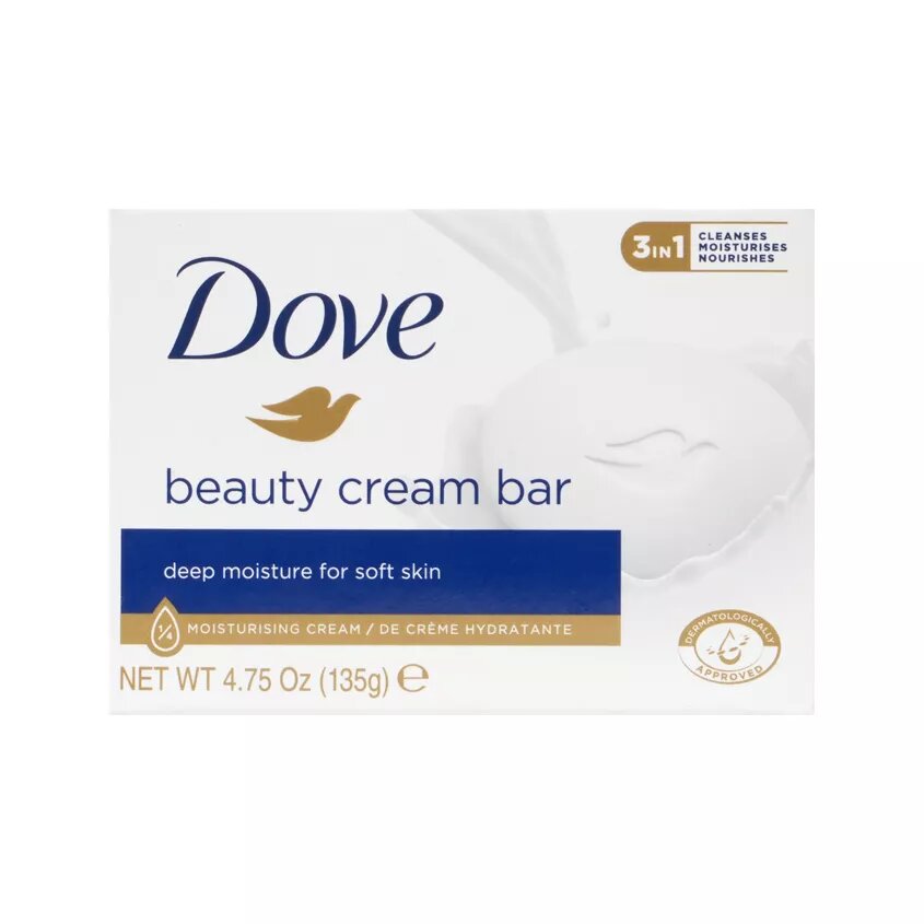 Картинки Dove Крем-мыло кусковое Красота и уход (Original) 4шт. по 135г.