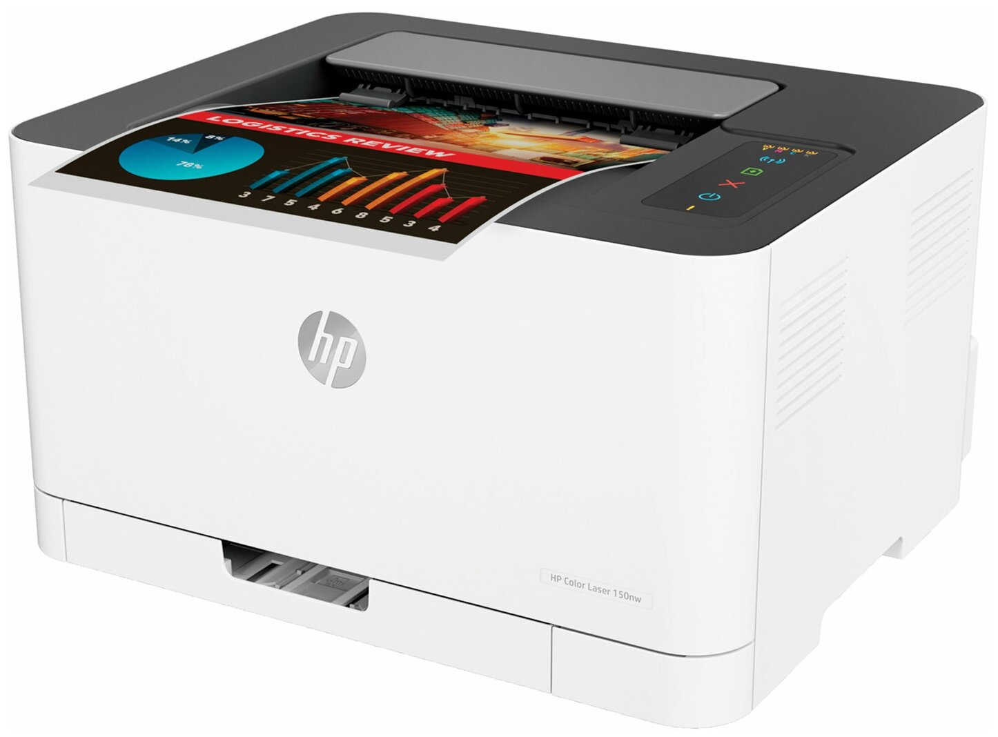 Принтер лазерный цветной HP Color Laser 150nw А4, 18 стр./мин, 20000 стр./мес, Wi-Fi, сетевая карта, 4ZB95A - 1 шт.