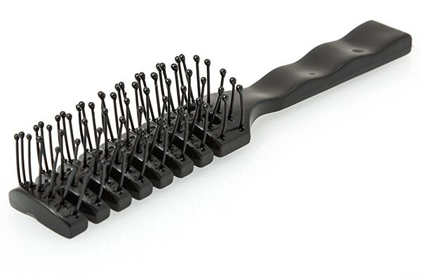 Щётка Harizma H10607 "Рыбья кость", для влажных волос, нейлоновые зубцы — фото 1