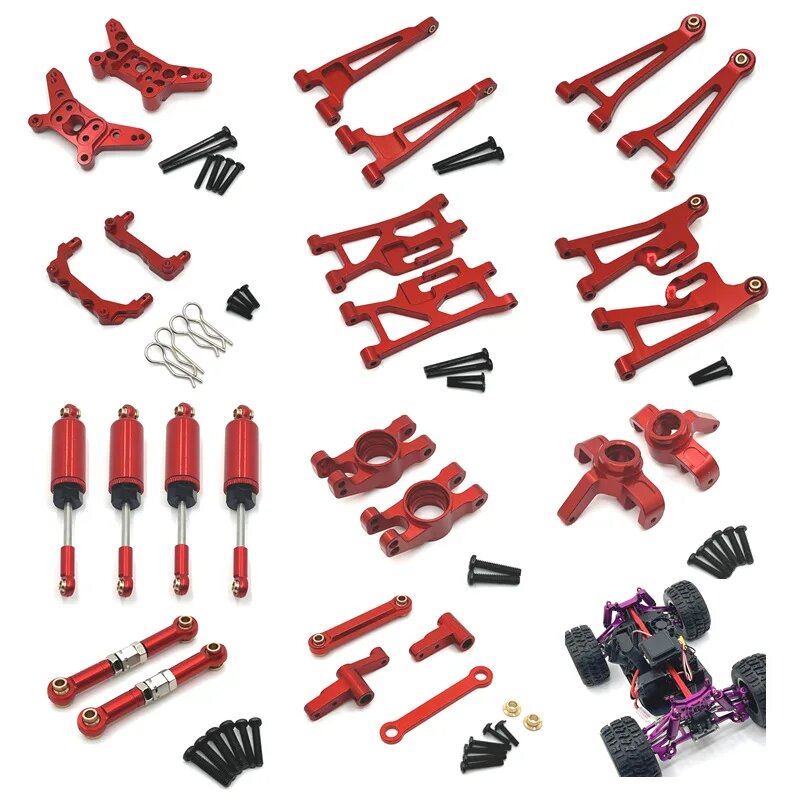 MJX Hyper Go 14210 14209 1/14 металлические запчасти для RC грузовика Красный