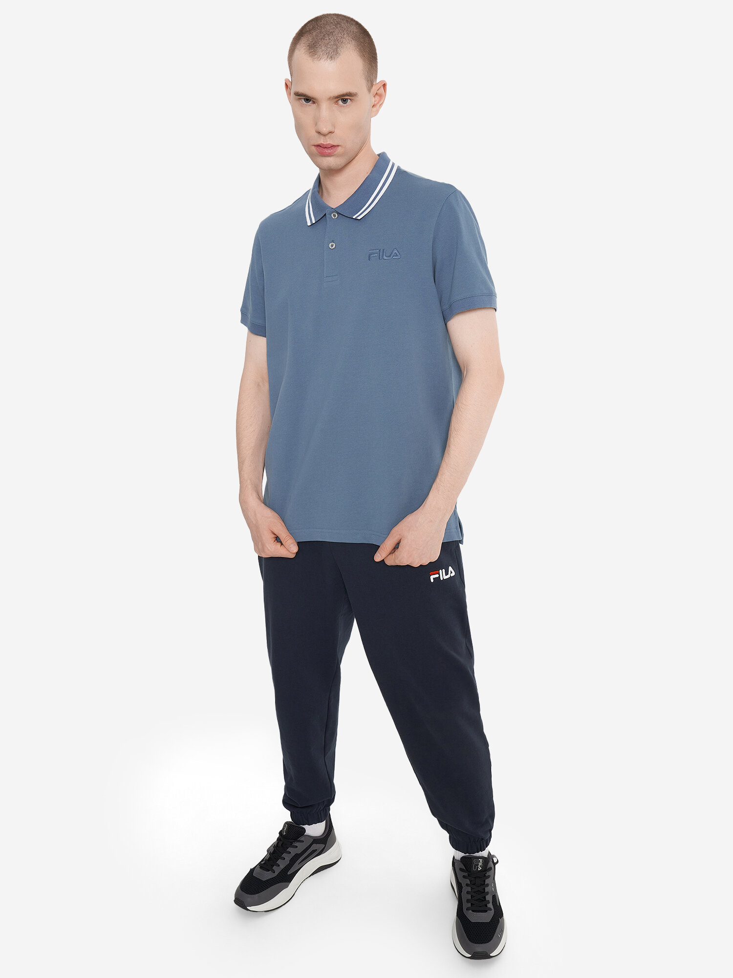 Поло Fila, размер 44-46, синий — фото 1