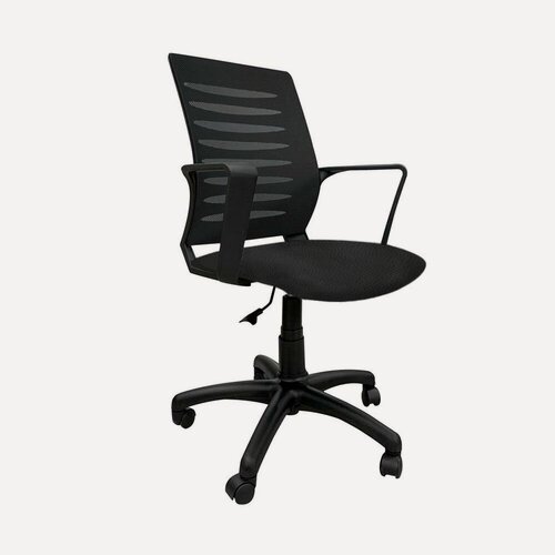 Изображение товара Офисное кресло / для персонала WEBSTAR GTP BLACK PL62_OH5/V4 Спинка черная/сидение кз черный V4