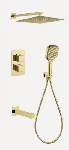 Изображение товара Душевая система скрытого монтажа Grocenberg GB5050GO с Термостатом Vernet (Франция)