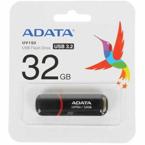 Память USB Flash 32 ГБ ADATA UV150 [AUV150-32G-RBK]
