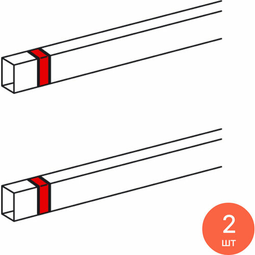 Накладка на стык крышки Legrand Легранд Metra пластиковая белая размером 40х40мм аксессуары для кабель каналов комплект из 2 шт 647₽
